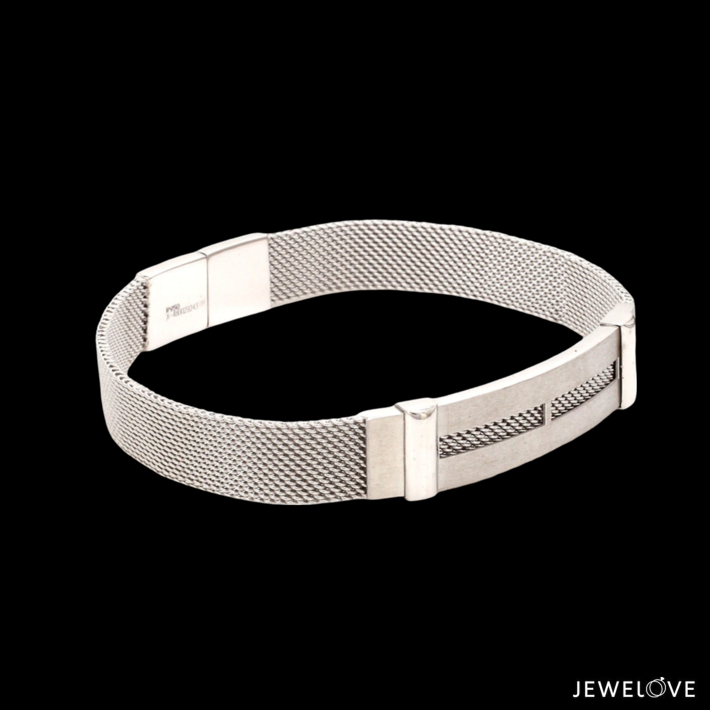 Men of Platinum | Platinum with White Gold Bracelet for Men JL PTB 813-A   Jewelove.US