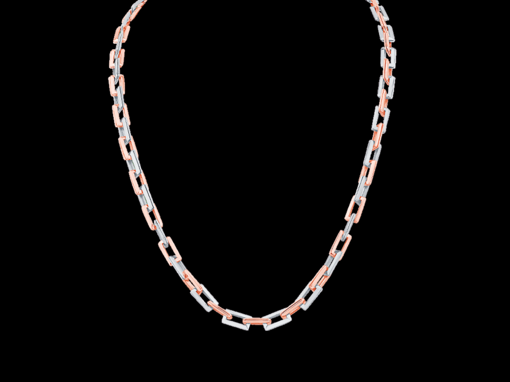 Men of Platinum | Pt + Rose Gold Chain for Men JL PT CH 0470