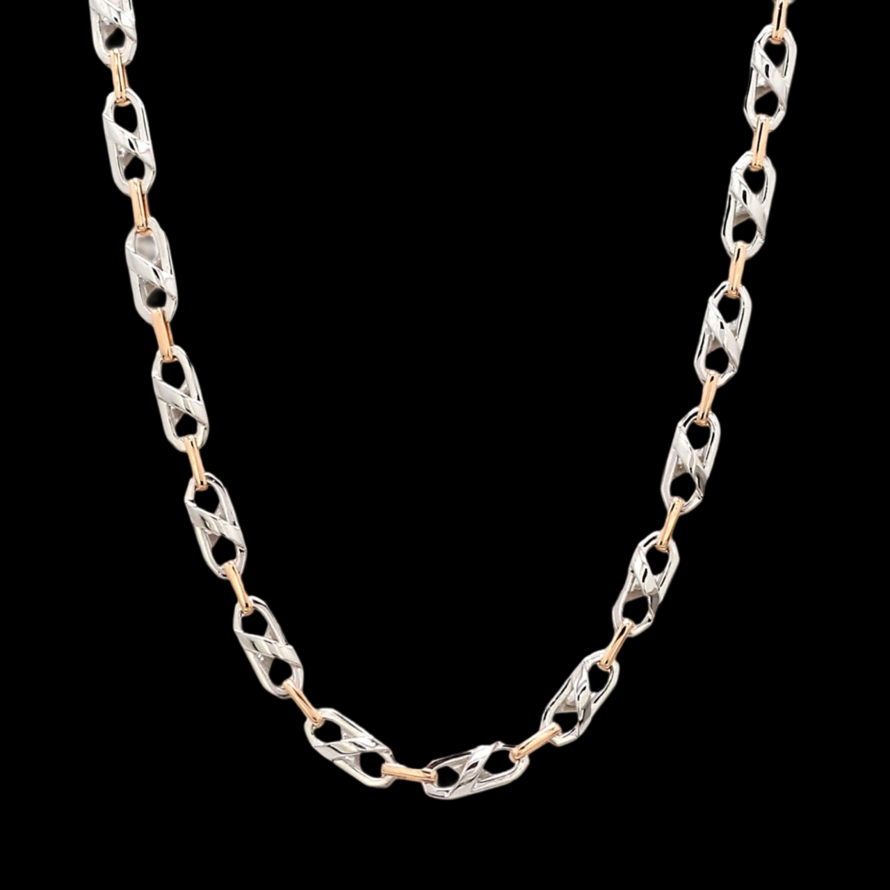 Men of Platinum | Pt + Rose Gold Chain for Men JL PT CH 1015