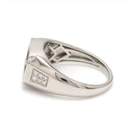 Load image into Gallery viewer, Men of Platinum | Rectangle Black Enamel with Diamond Ring for Men JL PT 1360

