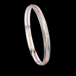 Load image into Gallery viewer, Men of Platinum | Rose Gold Fusion Kada with Unique Texture for Men JL PTB 737
