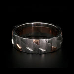 Load image into Gallery viewer, Men of Platinum | Rose Gold Fusion Ring for Men JL PT 684
