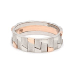 Load image into Gallery viewer, Men of Platinum | Rose Gold Fusion Ring for Men JL PT 684
