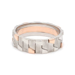 Load image into Gallery viewer, Men of Platinum | Rose Gold Fusion Ring for Men JL PT 684
