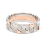 Load image into Gallery viewer, Men of Platinum | Rose Gold Fusion Ring for Men JL PT 684
