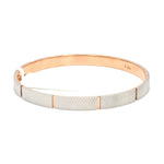 Load image into Gallery viewer, Men of Platinum | Rose Gold Fusion Textured Kada for Men JL PTB 733
