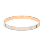 Load image into Gallery viewer, Men of Platinum | Rose Gold Fusion Textured Kada for Men JL PTB 733
