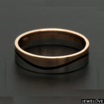 Load image into Gallery viewer, Men of Platinum | Rose Gold with Black Enamel Fusion Ring for Men JL PT 1082
