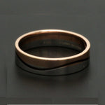 Load image into Gallery viewer, Men of Platinum | Rose Gold with Black Enamel Fusion Ring for Men JL PT 1082
