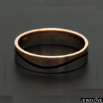 Load image into Gallery viewer, Men of Platinum | Rose Gold with Black Enamel Fusion Ring for Men JL PT 1082
