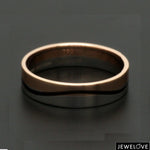 Load image into Gallery viewer, Men of Platinum | Rose Gold with Black Enamel Fusion Ring for Men JL PT 1082
