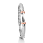 Load image into Gallery viewer, Men of Platinum | Sculpted Openable Kada with a touch of Rose Gold JL PTB 732
