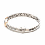 Load image into Gallery viewer, Men of Platinum | Sculpted Openable Kada with a touch of Rose Gold JL PTB 732
