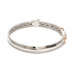 Load image into Gallery viewer, Men of Platinum | Sculpted Openable Kada with a touch of Rose Gold JL PTB 732
