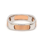 Load image into Gallery viewer, Men of Platinum | Square Profile Rose Gold Platinum Ring JL PT 688-RG
