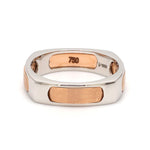 Load image into Gallery viewer, Men of Platinum | Square Profile Rose Gold Platinum Ring JL PT 688-RG
