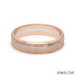 Load image into Gallery viewer, Milgrain Edge Platinum &amp; Rose Gold Couple Rings JL PT 636-A
