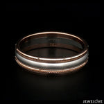 Load image into Gallery viewer, Milgrain Edge Platinum &amp; Rose Gold Couple Rings JL PT 636-A
