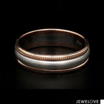 Load image into Gallery viewer, Milgrain Edge Platinum &amp; Rose Gold Couple Rings JL PT 636-A
