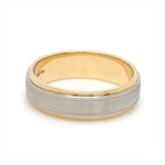 Load image into Gallery viewer, Milgrain Edge Platinum &amp; Rose Gold Men's Ring JL PT 636-B
