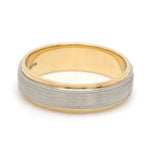 Load image into Gallery viewer, Milgrain Edge Platinum &amp; Rose Gold Men's Ring JL PT 636-B
