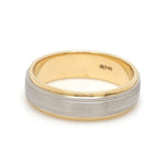Load image into Gallery viewer, Milgrain Edge Platinum &amp; Rose Gold Men's Ring JL PT 636-B
