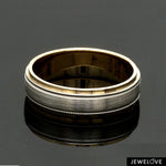 Load image into Gallery viewer, Milgrain Edge Platinum &amp; Rose Gold Men's Ring JL PT 636-B
