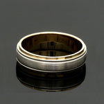 Load image into Gallery viewer, Milgrain Edge Platinum &amp; Rose Gold Men's Ring JL PT 636-B
