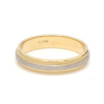 Load image into Gallery viewer, Milgrain Edge Platinum &amp; Yellow Gold Couple Rings JL PT 636
