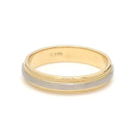 Load image into Gallery viewer, Milgrain Edge Platinum &amp; Yellow Gold Couple Rings JL PT 636
