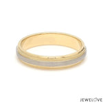 Load image into Gallery viewer, Milgrain Edge Platinum &amp; Yellow Gold Couple Rings JL PT 636
