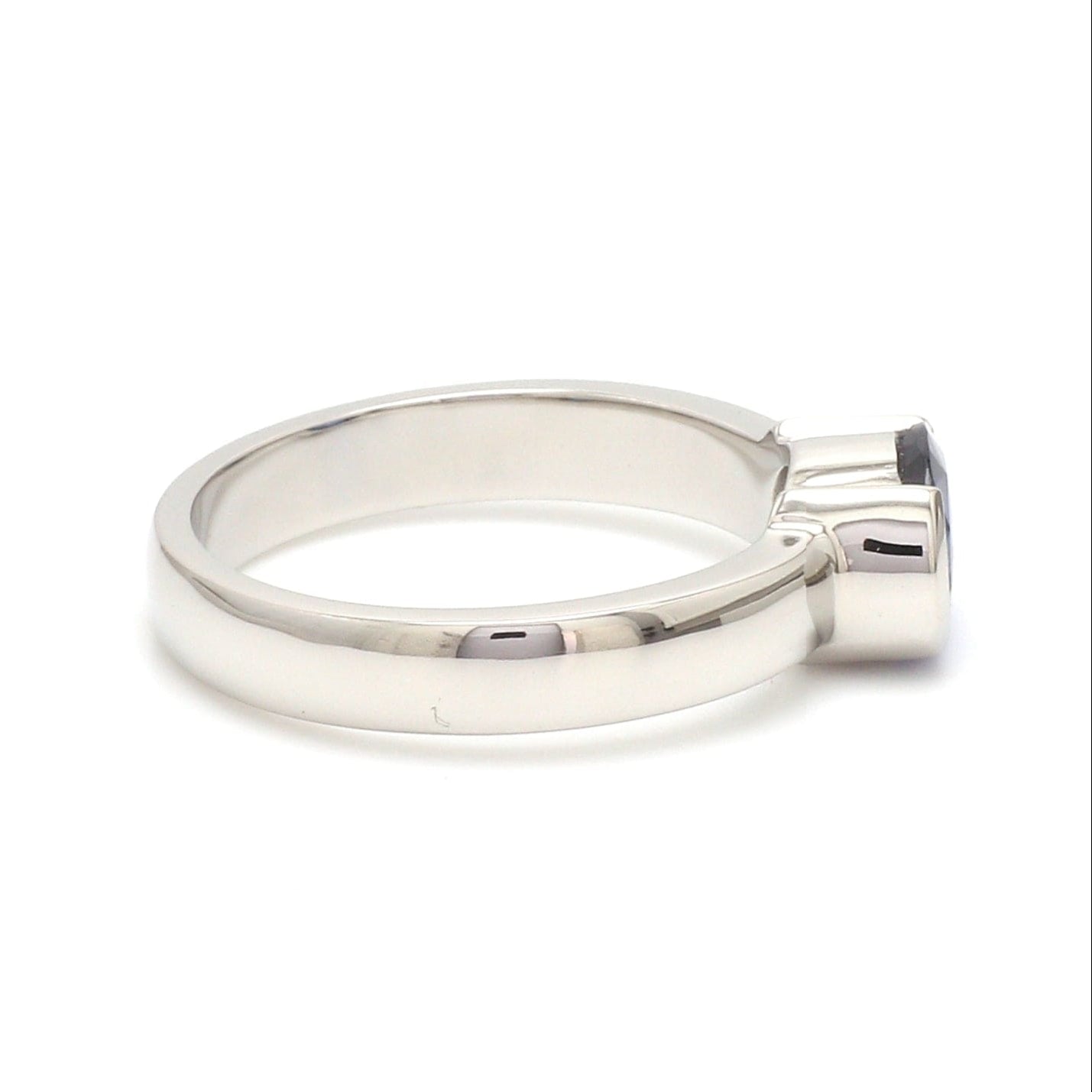 Natural Blue Sapphire Platinum Ring JL PT 1354