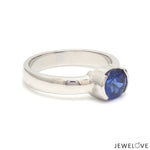 Load image into Gallery viewer, Natural Blue Sapphire Platinum Ring JL PT 1354
