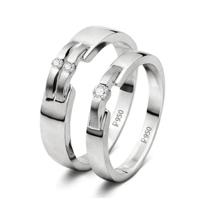 New Style Platinum Love Bands JL PT 202