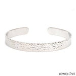 Load image into Gallery viewer, Open Hammered Platinum Kada for Men JL PTB 776-A
