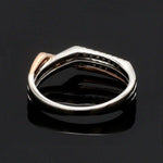 Load image into Gallery viewer, Parallel Paths Platinum Couple Rings with Rose Gold &amp; Diamonds JL PT 966
