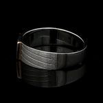 Load image into Gallery viewer, Parallel Paths Platinum Couple Rings with Rose Gold &amp; Diamonds JL PT 966
