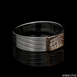 Load image into Gallery viewer, Parallel Paths Platinum Couple Rings with Rose Gold &amp; Diamonds JL PT 966
