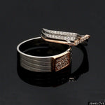Load image into Gallery viewer, Parallel Paths Platinum Couple Rings with Rose Gold &amp; Diamonds JL PT 966
