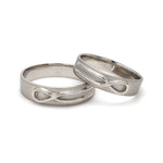 Load image into Gallery viewer, Plain Infinity Knot Platinum Love Bands SJ PTO 115 - Plain

