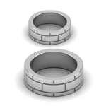 Load image into Gallery viewer, Plain Platinum Couple Ring JL PT MB 138
