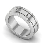Load image into Gallery viewer, Plain Platinum Couple Ring JL PT MB 138

