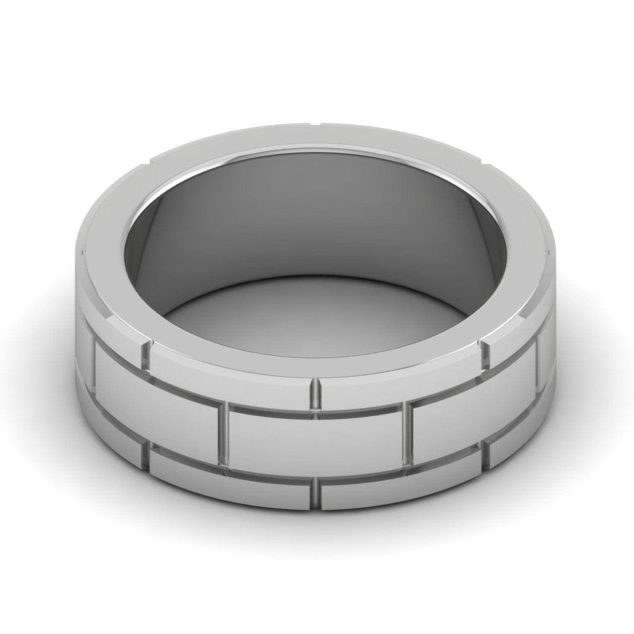 Plain Platinum Couple Ring JL PT MB 138