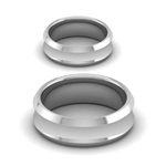 Load image into Gallery viewer, Plain Platinum Couple Ring JL PT MB RB 130
