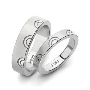 Plain Platinum Love Bands JL PT 133
