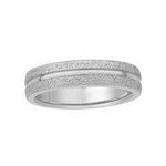 Load image into Gallery viewer, Plain Platinum Ring with Rough Finish &amp; a Groove JL PT 580 - Plain
