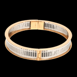 Load image into Gallery viewer, Platinum &amp; 18K Rose Gold Bracelet for Men JL PTB 1221
