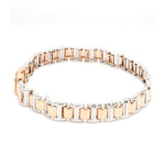 Load image into Gallery viewer, Platinum and Rose Gold Bracelet for Men JL PTB 635
