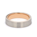 Load image into Gallery viewer, Platinum Band with Rose Gold Base &amp; Matte Finish JL PT 637
