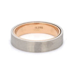 Load image into Gallery viewer, Platinum Band with Rose Gold Base &amp; Matte Finish JL PT 637
